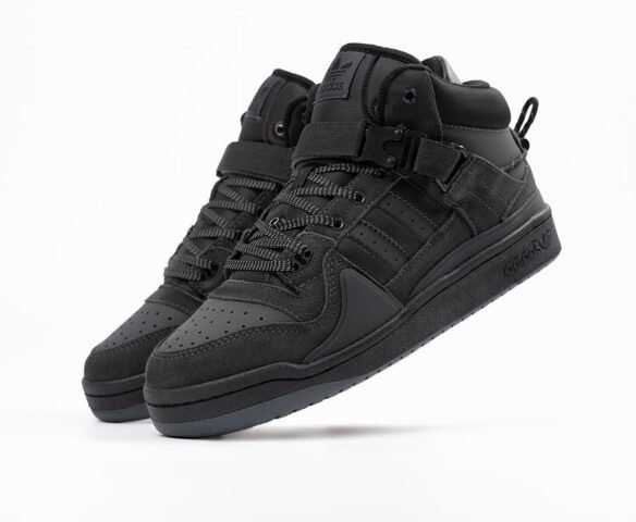 Зимние Adidas Forum 84 High black черные