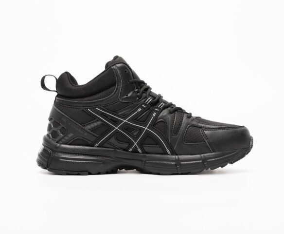 Зимние Asics Gel Kahana 8 Hi black черные. Вид 3