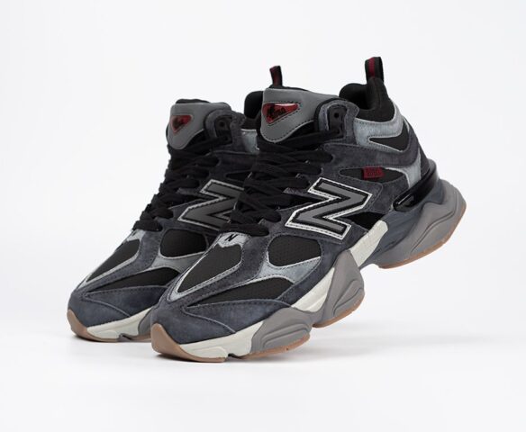 Зимние New Balance 9060 High темно-серые