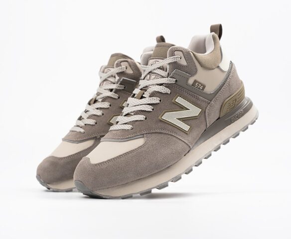 Зимние New Balance 574 Mid beige