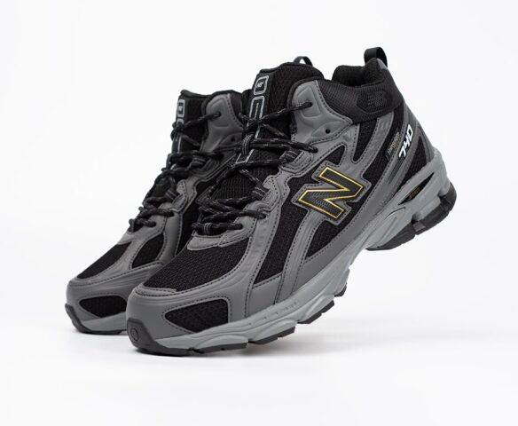 Зимние New Balance 740 Mid grey-black
