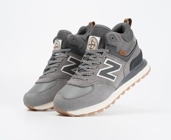 Зимние New Balance 574 Mid wmn grey