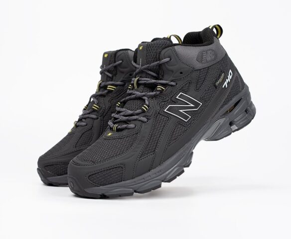 Зимние New Balance 740 Mid dark grey