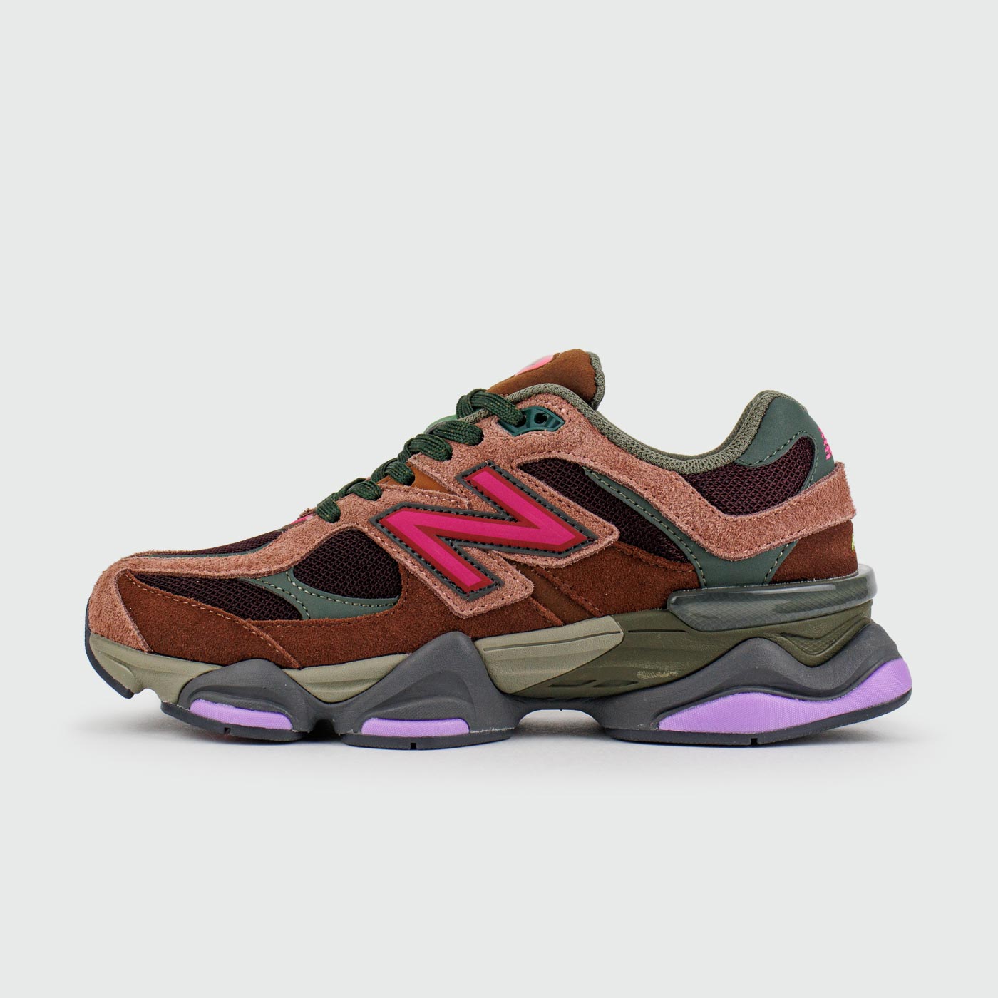 New Balance 9060 Brown Pink Mix Wmns
